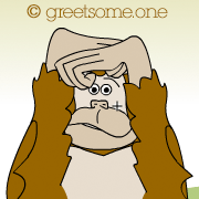 ape html5 greeting cartoon - share and greet someone