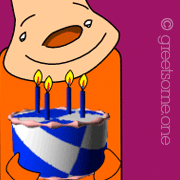 birthday html5 greeting cartoon - share and greet someone