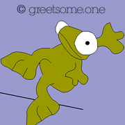 frogs html5 greeting cartoon - share and greet someone
