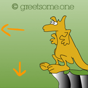 kangaroo html5 greeting cartoon - share and greet someone