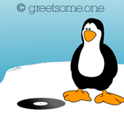 penguin html5 greeting cartoon - share and greet someone