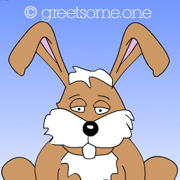rabbit html5 greeting cartoon - share and greet someone