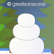 winter html5 greeting cartoon - share and greet someone